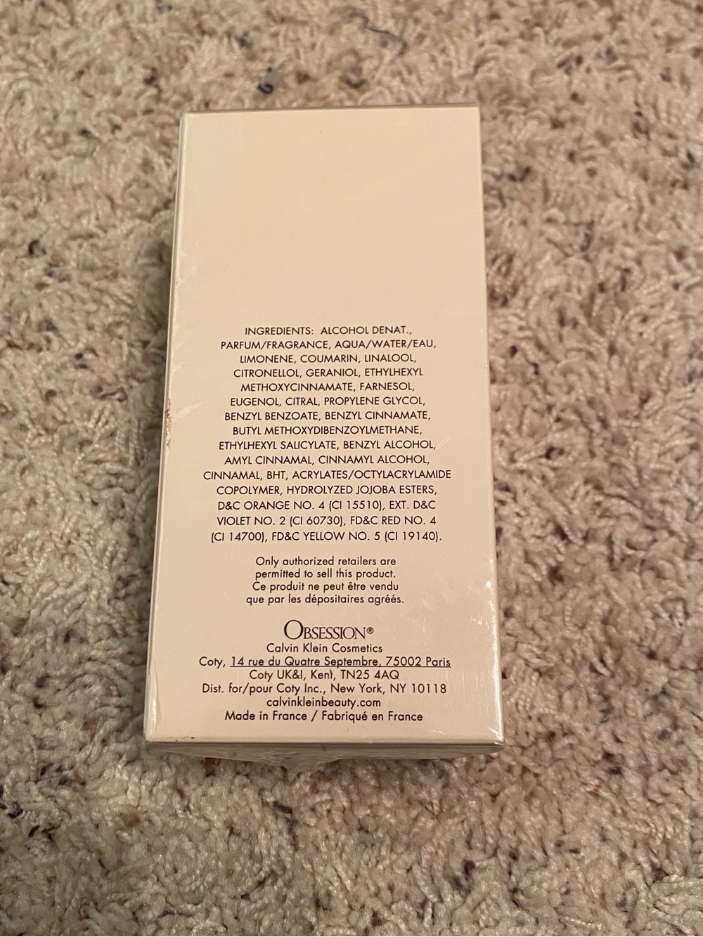 NWT Sealed- Calvin Klein Obsession 3.4fl oz - Picture 2 of 7